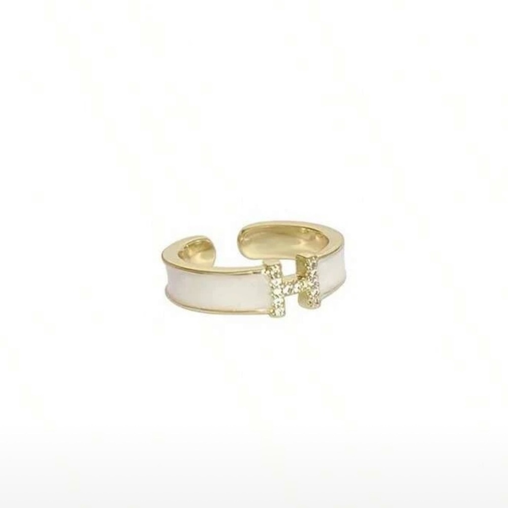 Gold Plated Khaki Women's Ring Adjustable - Picture 3 of 4